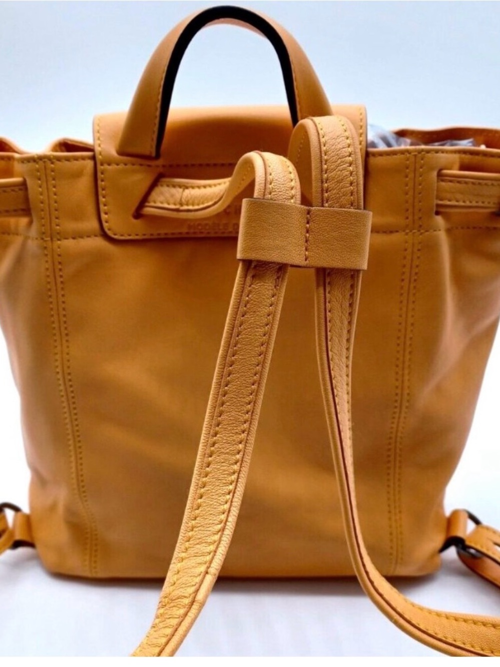 Leather Crossbody Bag in Tan - Picture 2 of 5